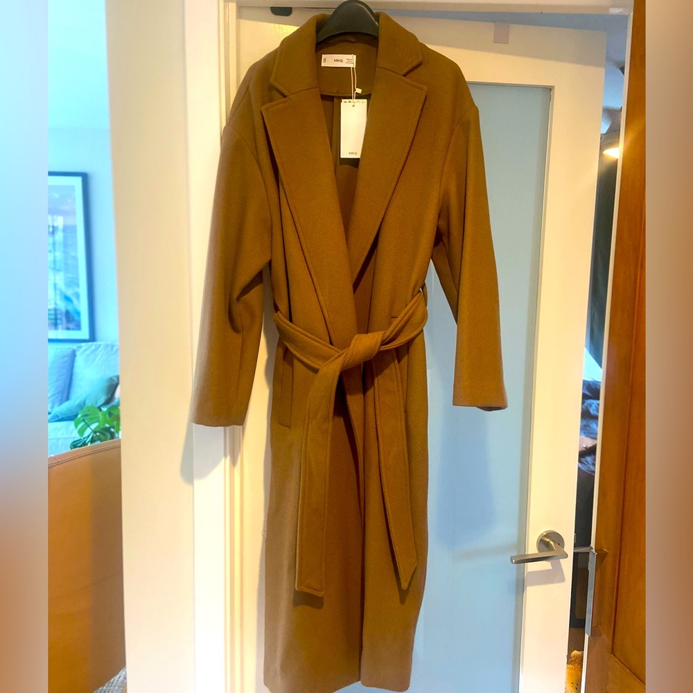 Mango Women’s Wool wrap winter coat